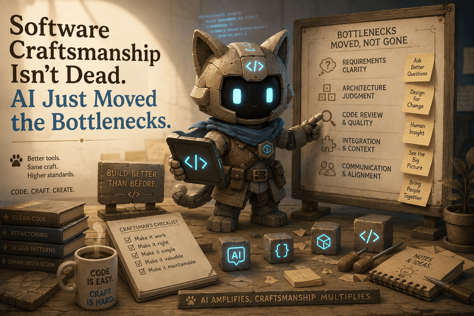 Software Craftsmanship Isn’t Dead. AI Just Moved the Bottlenecks.